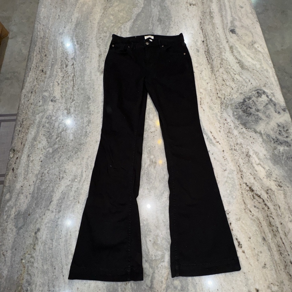 Shyanne Black High Rise Flare Jeans Western Cowgirl Festival Size Women's 30x34
